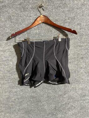 Louis Garneau Bike Shorts Mens Medium Black Padded Cycling Liner Drawstring